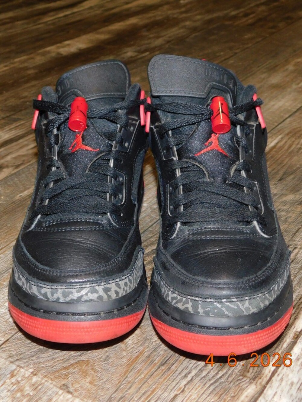 Nike Air Jordan Spizike Low “Bred” shoes red and black kids basketball shoes